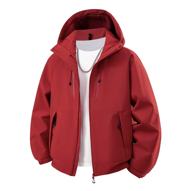 Herren Kapuzen-Softshelljacke mit wasserabweisender Membran, verstellbarer Kapuze & Utility‑Taschen Drune