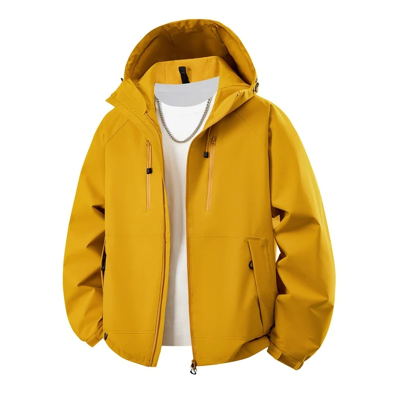Herren Kapuzen-Softshelljacke mit wasserabweisender Membran, verstellbarer Kapuze & Utility‑Taschen Drune