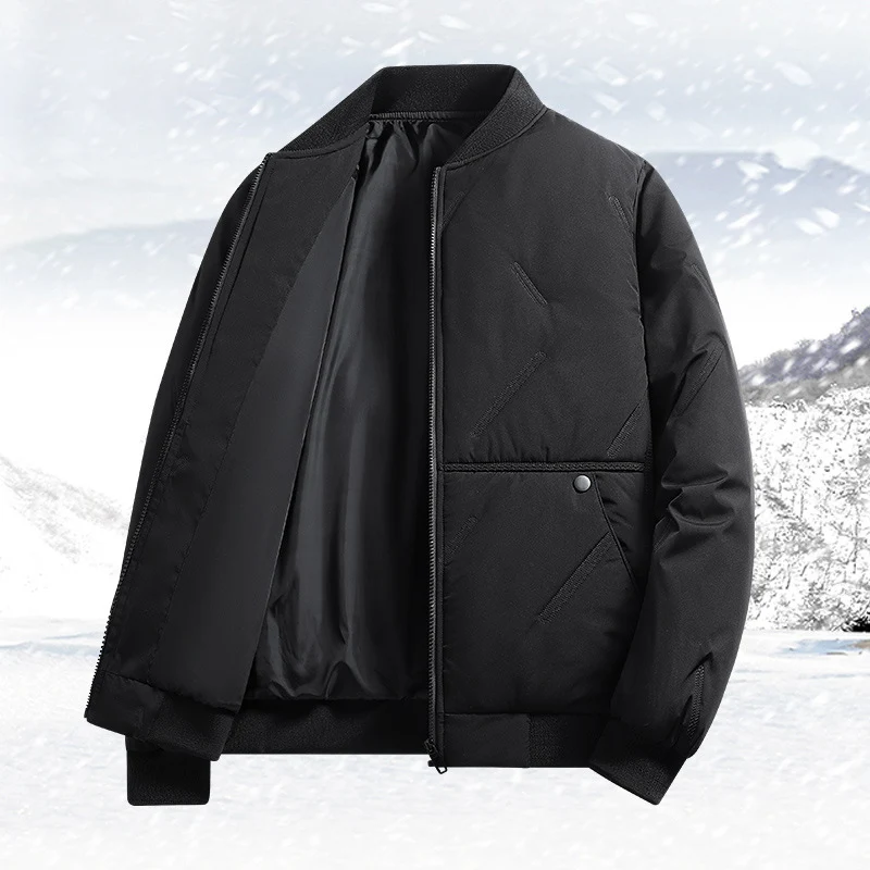 Herren Gepolsterte Thermo‑Bomberjacke mit winddichter Außenlage und warmem Futter Drune