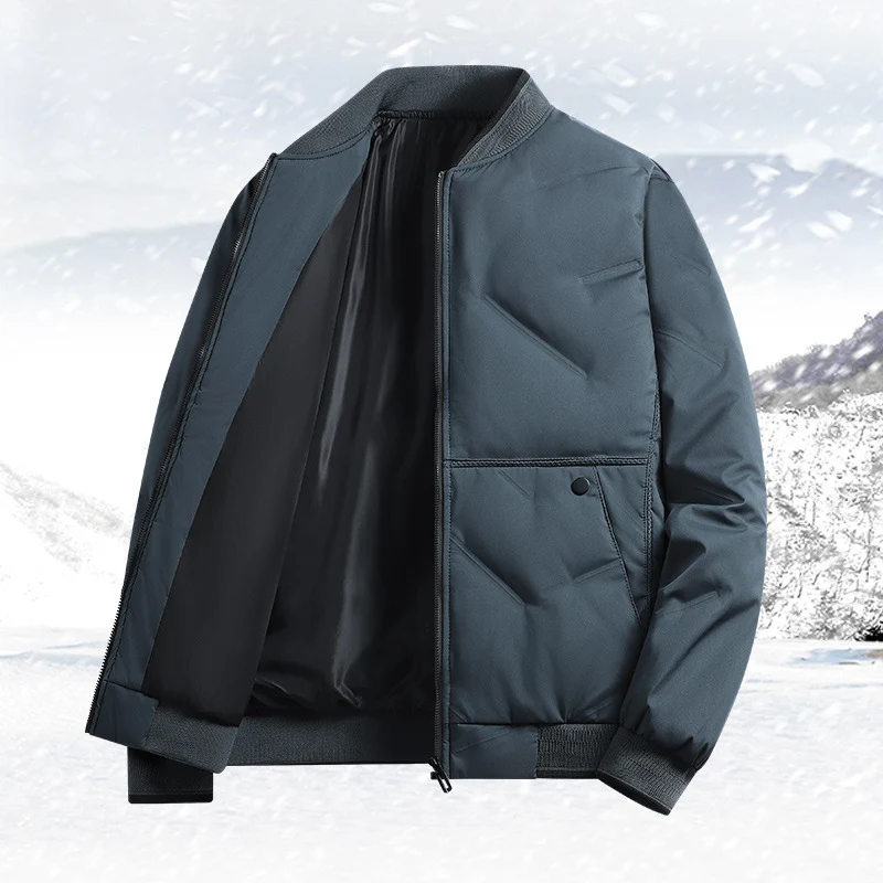 Herren Gepolsterte Thermo‑Bomberjacke mit winddichter Außenlage und warmem Futter Drune