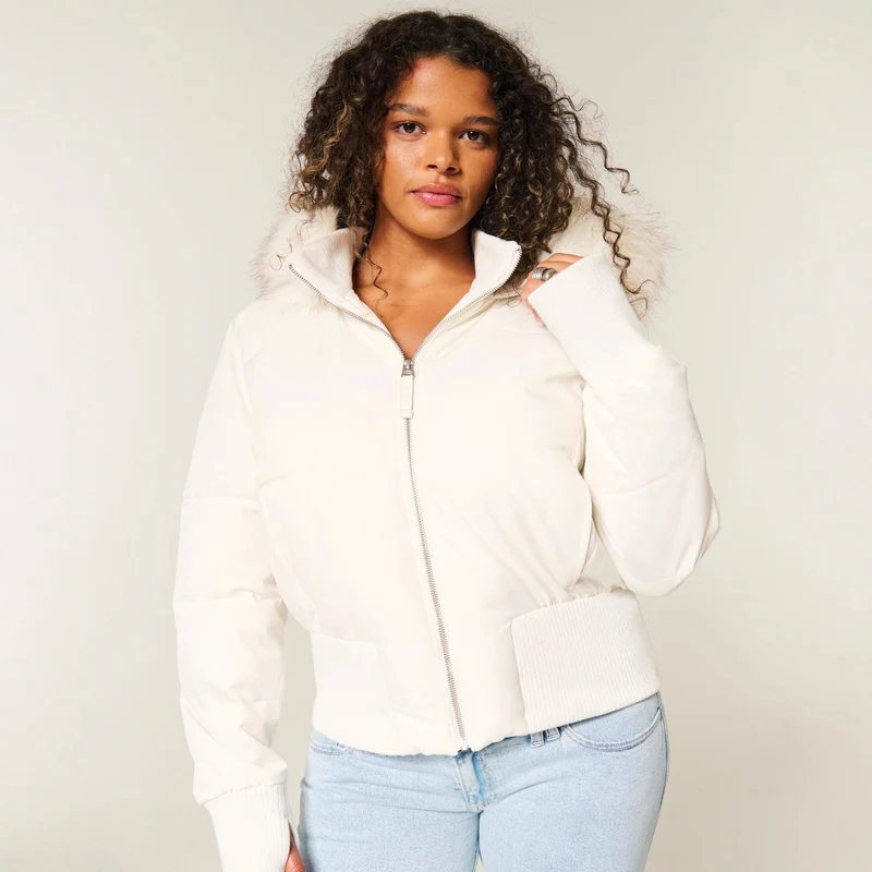 Claire | Elegant And Cozy Quilted Cropped Winter Jacket
