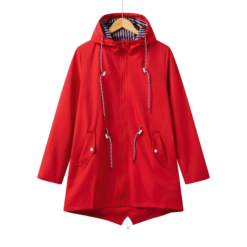 Leonie | Elegant And Functional Waterproof Hooded Trench Coat