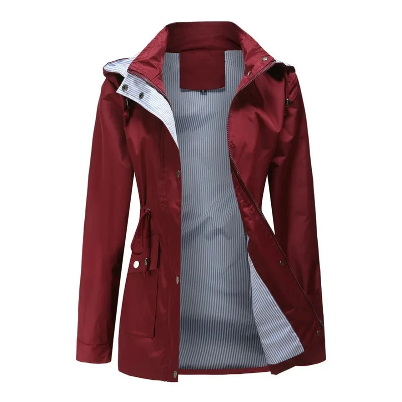Isla | Elegant And Versatile Waterproof Hooded Trench Coat