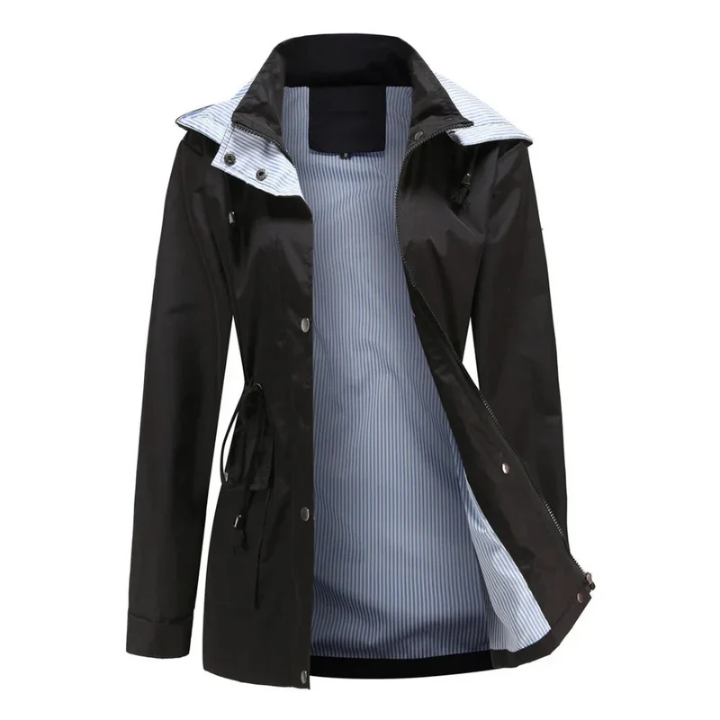 Isla | Elegant And Versatile Waterproof Hooded Trench Coat