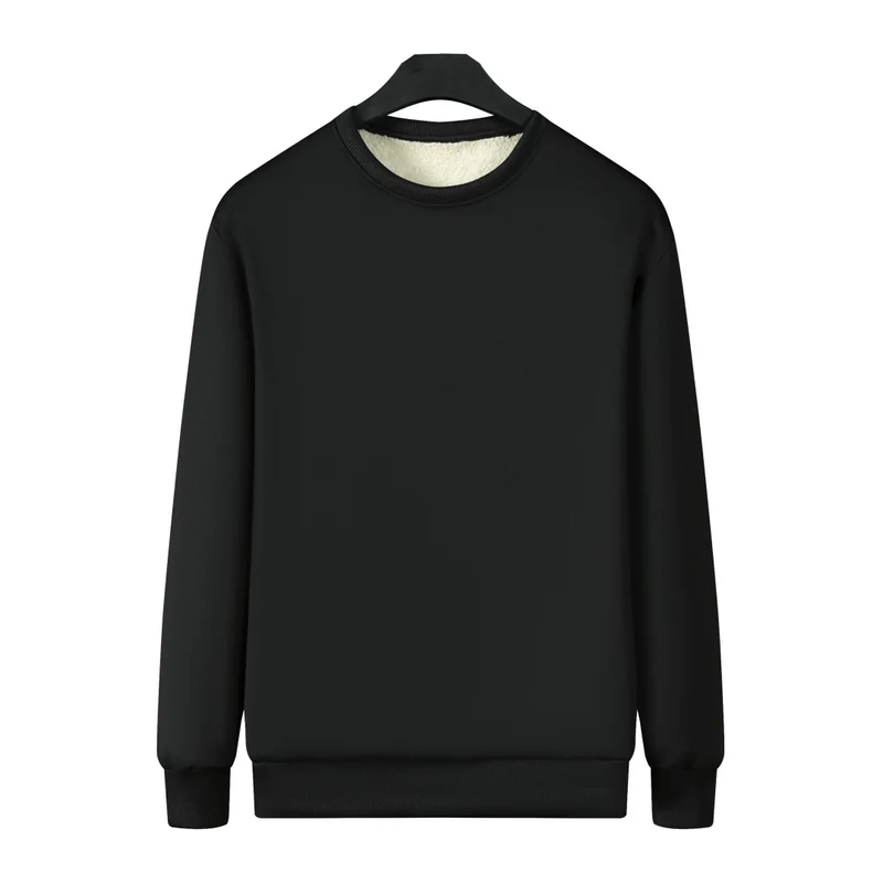 Herren Gefüttertes Rundhals-Sweatshirt mit Teddyfutter & gerippten Bündchen Drune