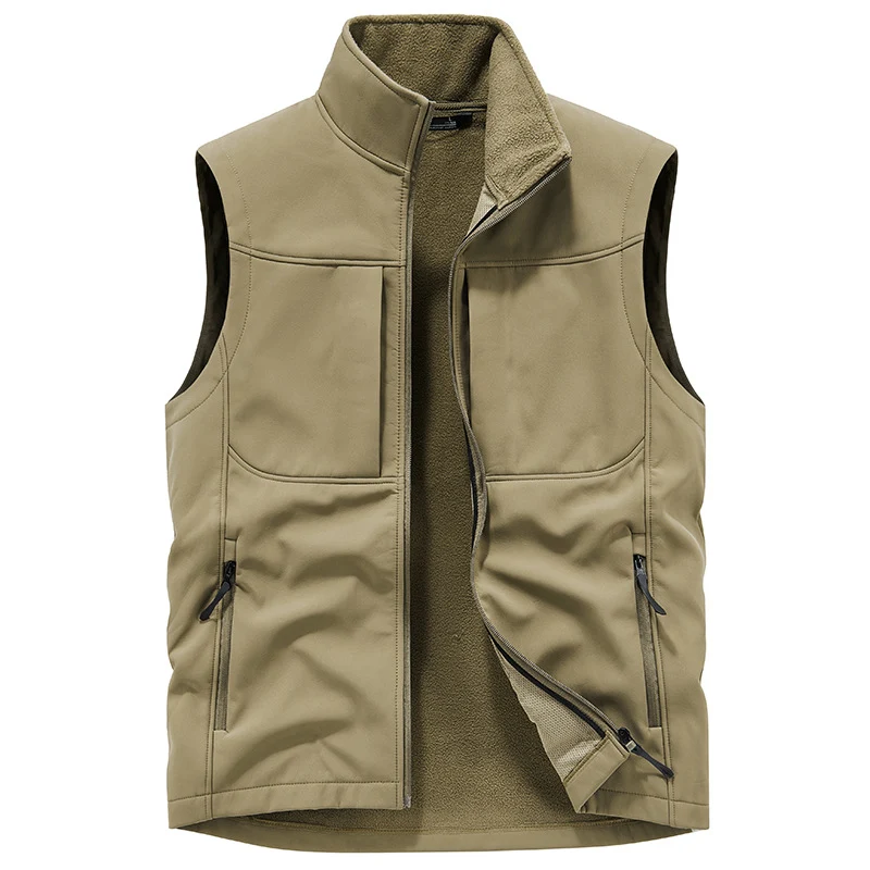 Herren Funktionale Softshell‑Weste mit Fleecefutter und winddichter Membran Drune