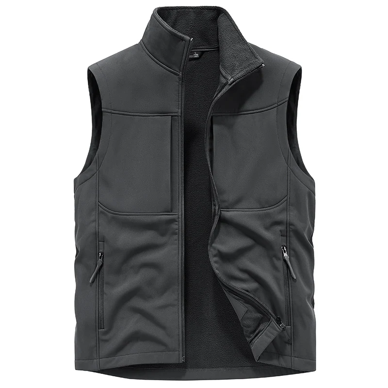Herren Funktionale Softshell‑Weste mit Fleecefutter und winddichter Membran Drune