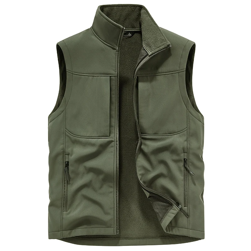 Herren Funktionale Softshell‑Weste mit Fleecefutter und winddichter Membran Drune
