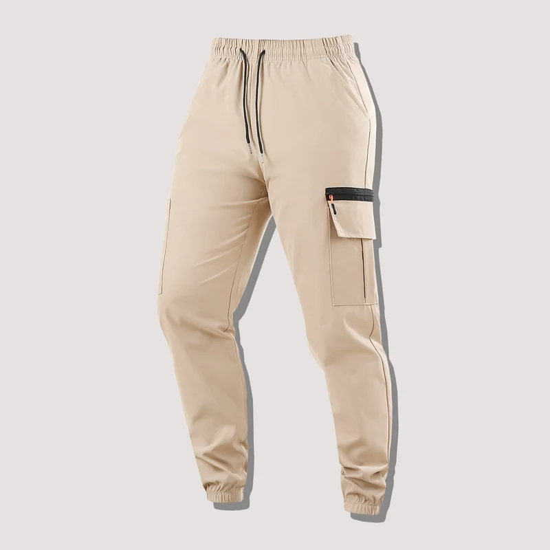 Herren Funktionale Cargo-Jogginghose mit Reißverschlusstasche und elastischem Bund Drune