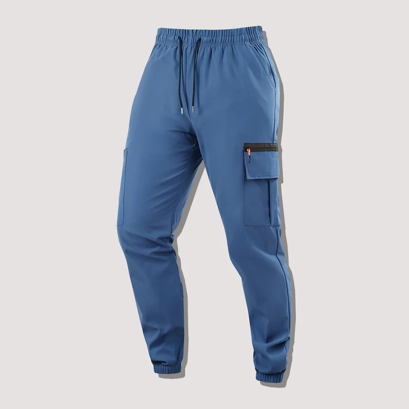 Herren Funktionale Cargo-Jogginghose mit Reißverschlusstasche und elastischem Bund Drune