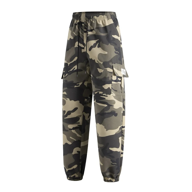 Herren Cargojogginghose mit elastischem Bund, Multifachtaschen & Bündchen Drune