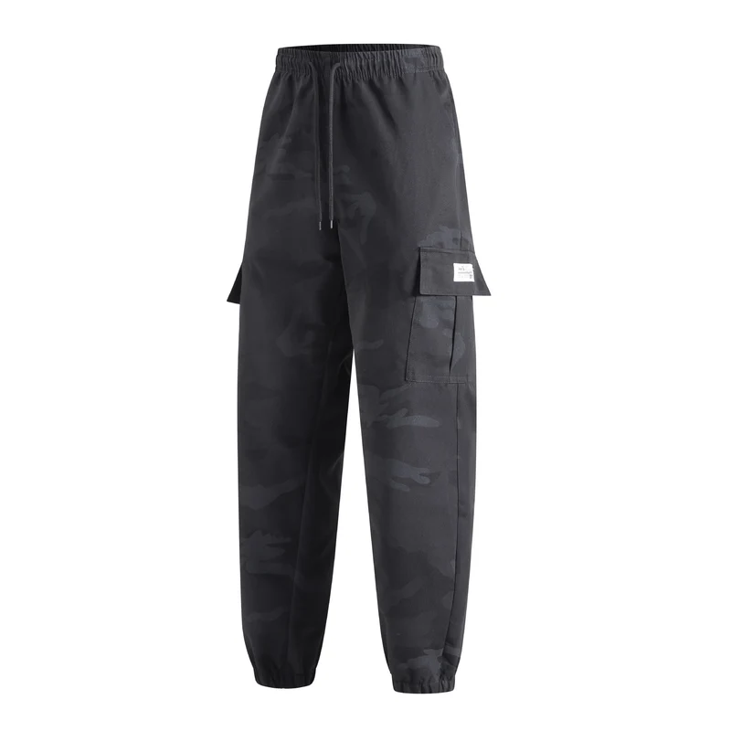 Herren Cargojogginghose mit elastischem Bund, Multifachtaschen & Bündchen Drune