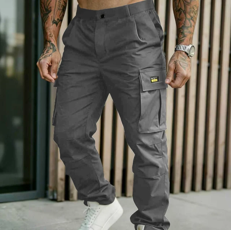 Herren Cargohose mit konisch zulaufendem Bein und Multifunktions‑Taschen Drune
