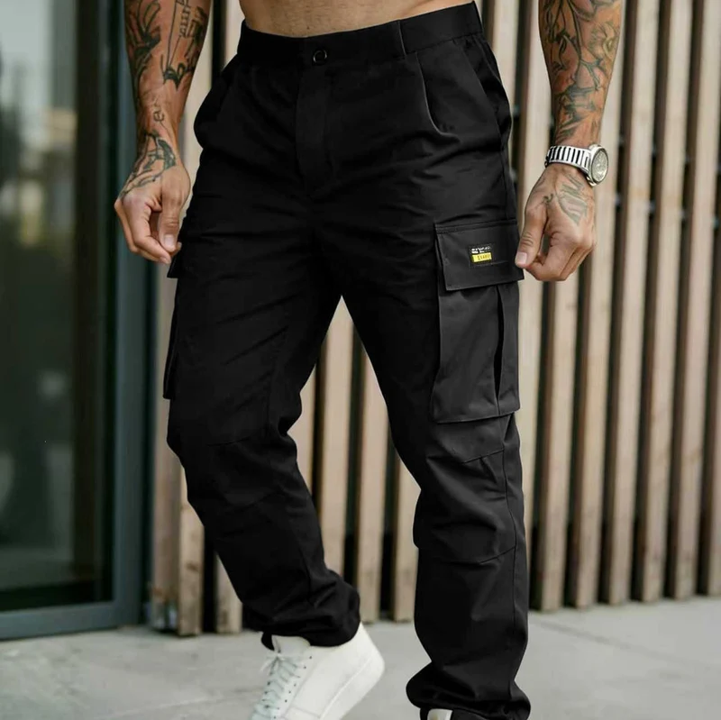 Herren Cargohose mit konisch zulaufendem Bein und Multifunktions‑Taschen Drune