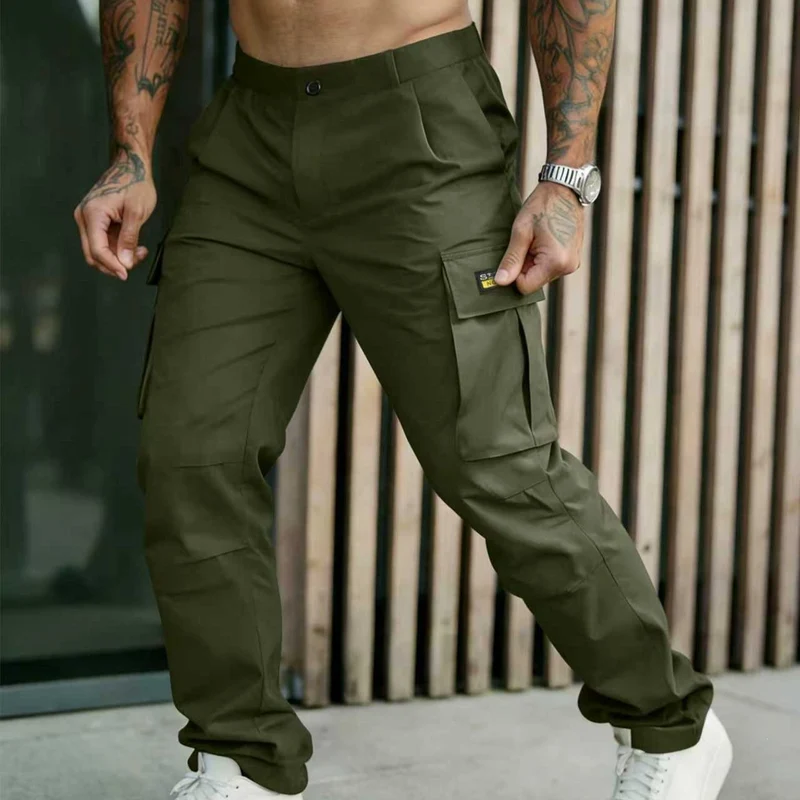 Herren Cargohose mit konisch zulaufendem Bein und Multifunktions‑Taschen Drune