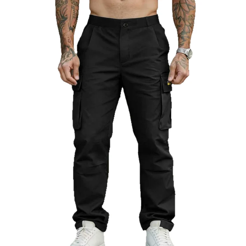 Herren Cargohose mit konisch zulaufendem Bein und Multifunktions‑Taschen Drune