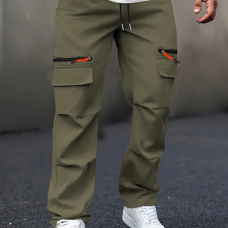 Herren Cargo-Jogginghose mit Zipper‑Utility‑Taschen Drune