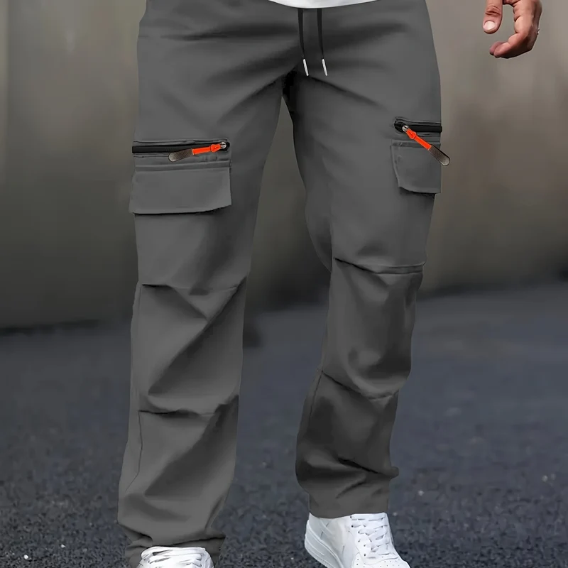 Herren Cargo-Jogginghose mit Zipper‑Utility‑Taschen Drune