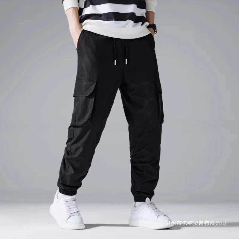 Herren Cargo-Jogginghose mit Tunnelzug, elastischen Knöchelbündchen & Mehrfachtaschen Drune