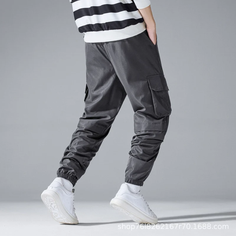 Herren Cargo-Jogginghose mit Tunnelzug, elastischen Knöchelbündchen & Mehrfachtaschen Drune