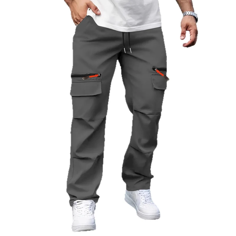 Herren Cargo-Jogginghose mit Multifunktionstaschen, Tunnelzug & Reißverschlüssen Drune