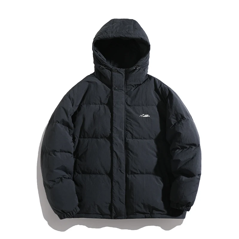 Unisex Wattierte Kapuzensteppjacke im Boxy Schnitt mit Thermofüllung und winddichter Hülle Drune
