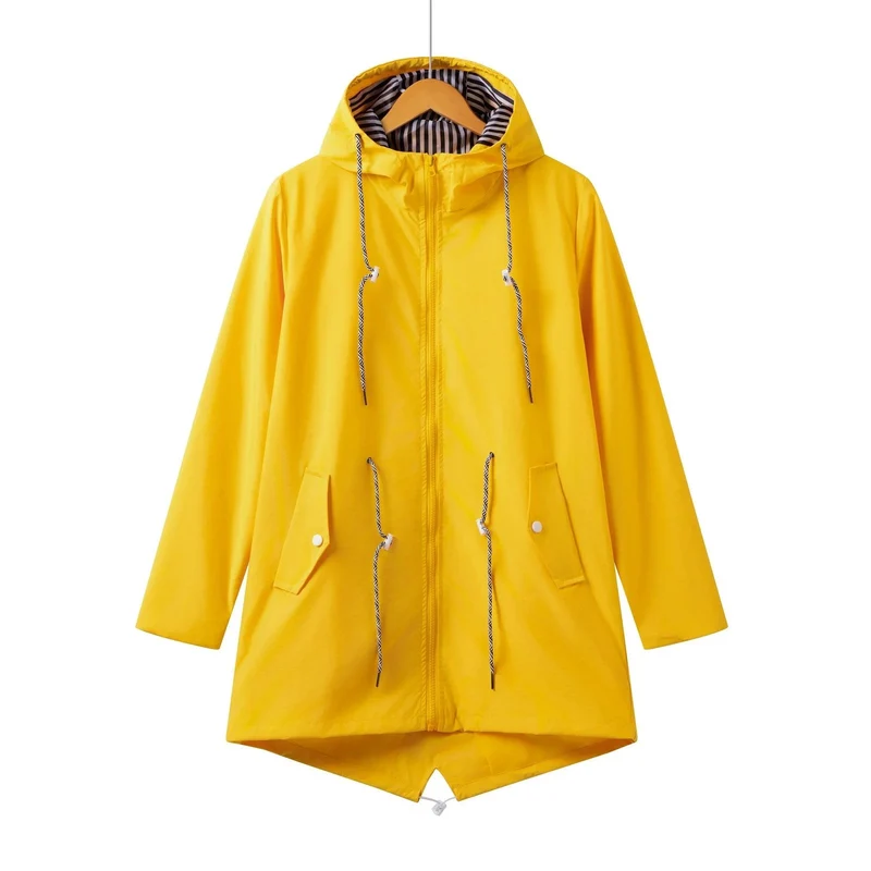 Beatrice | Practical Hooded Waterproof Trench Coat