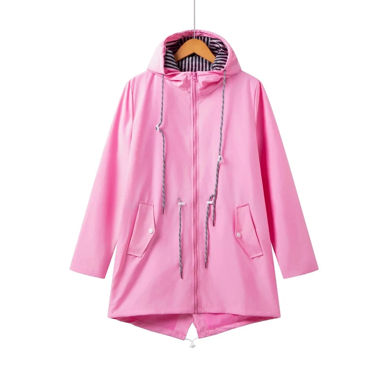 Beatrice | Practical Hooded Waterproof Trench Coat