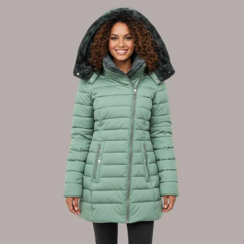 Jean | Cozy And Elegant Faux Fur Lined Winter Coat