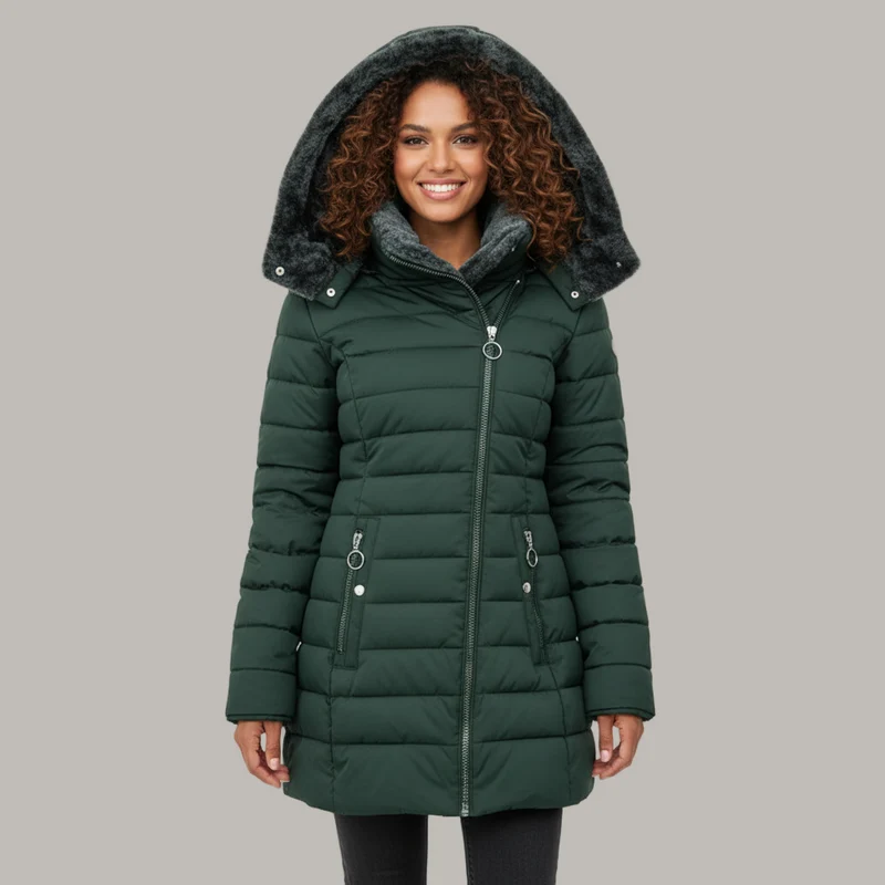 Jean | Cozy And Elegant Faux Fur Lined Winter Coat