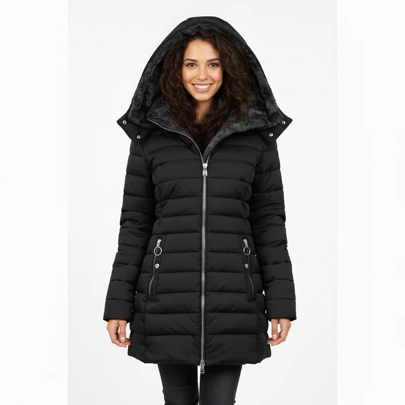 Jean | Cozy And Elegant Faux Fur Lined Winter Coat
