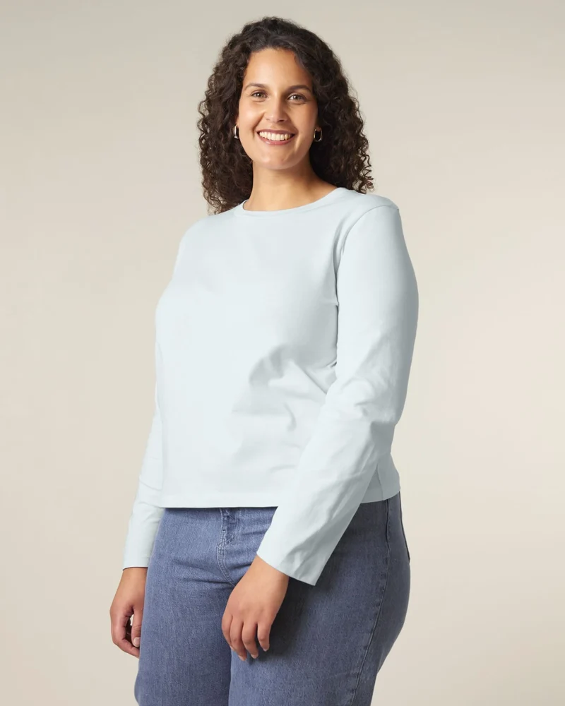 T-Shirt langarm Bio-Baumwolle Stanley/Stella Muser zum Personalisieren