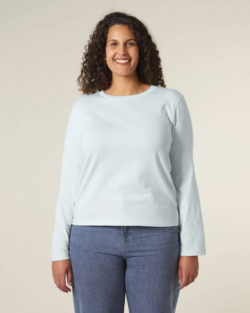 T-Shirt langarm Bio-Baumwolle Stanley/Stella Muser zum Personalisieren