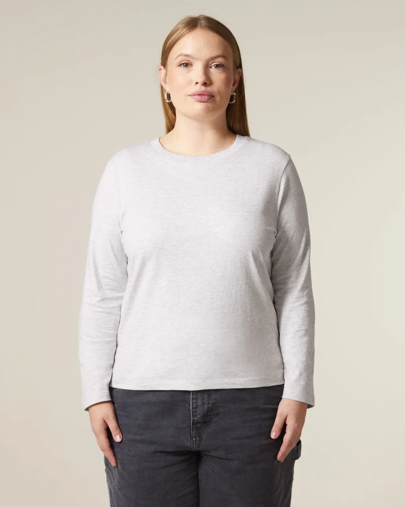 T-Shirt langarm Bio-Baumwolle Stanley/Stella Muser zum Personalisieren