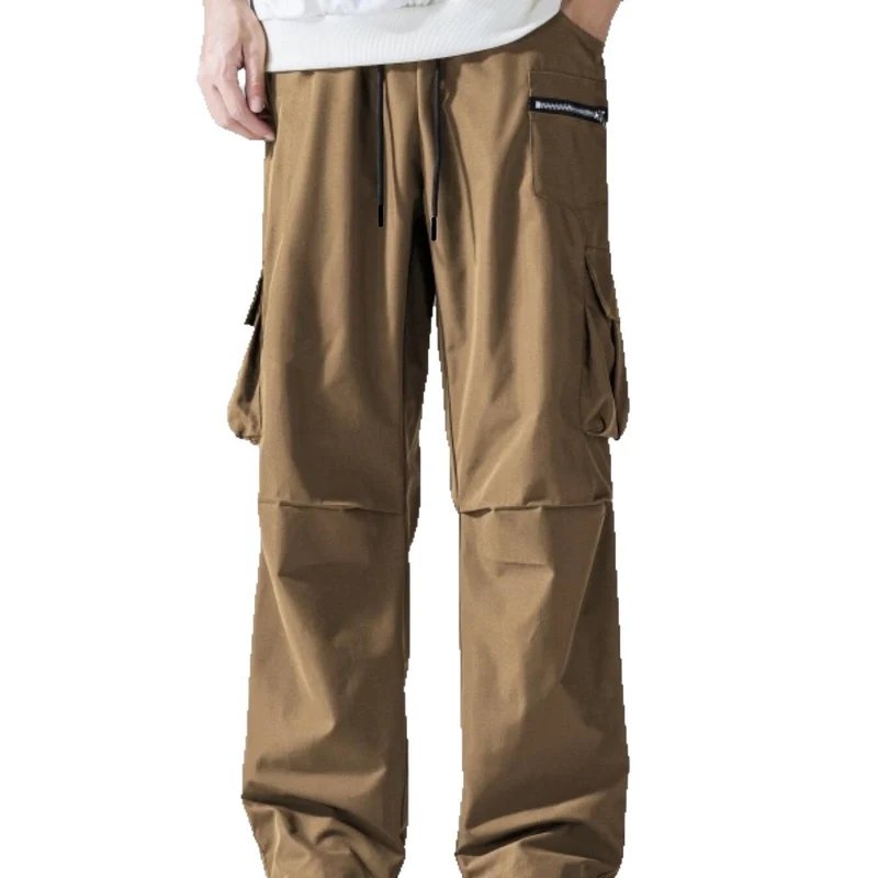 Herren Cargo-Jogginghose mit Multifachtaschen und Kordelzugbund Drune