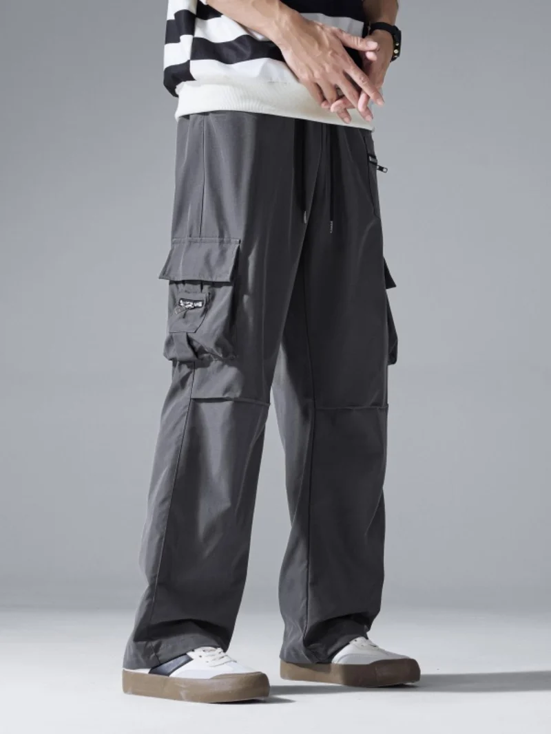 Herren Cargo-Jogginghose mit Multifachtaschen und Kordelzugbund Drune