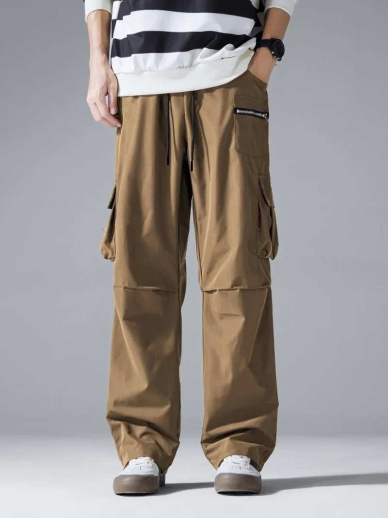 Herren Cargo-Jogginghose mit Multifachtaschen und Kordelzugbund Drune