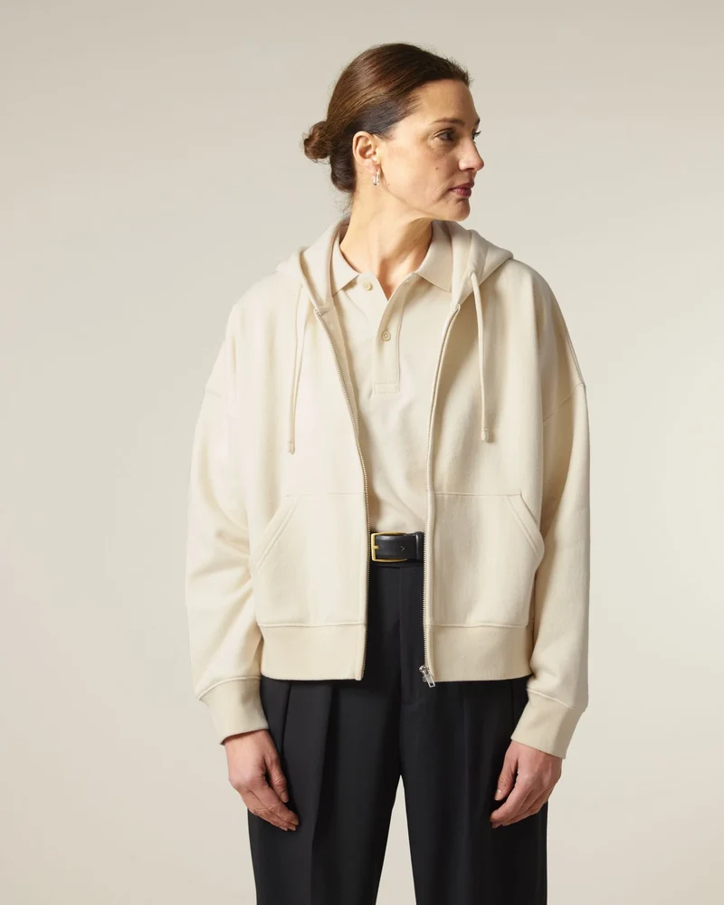 Sweatshirt zippbar Bio-Baumwolle Stanley/Stella Ida zum Personalisieren