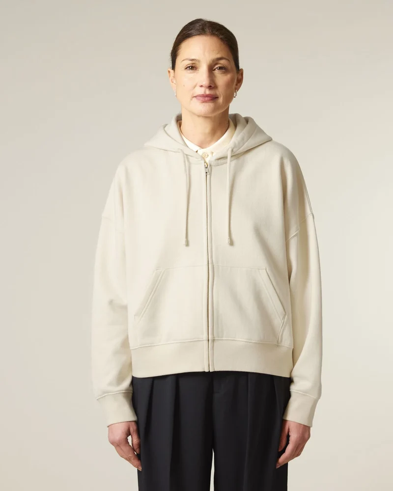 Sweatshirt zippbar Bio-Baumwolle Stanley/Stella Ida zum Personalisieren