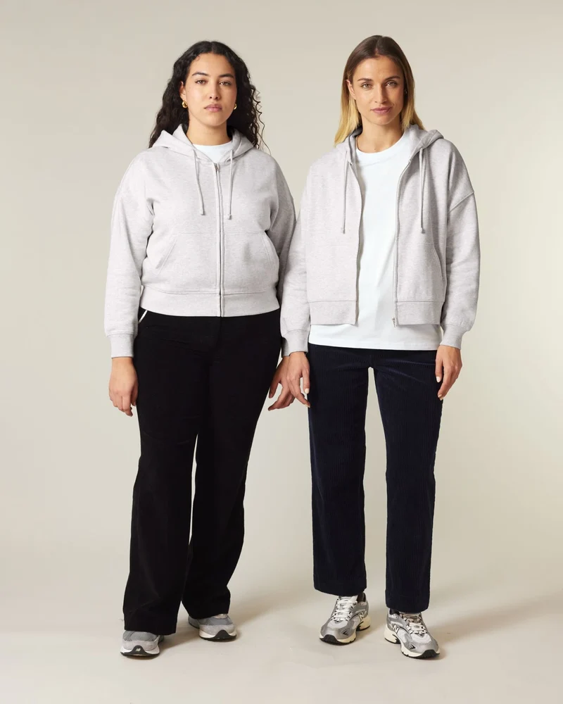 Sweatshirt zippbar Bio-Baumwolle Stanley/Stella Ida zum Personalisieren