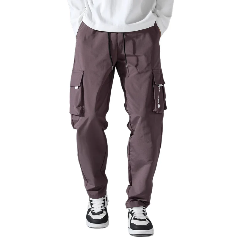 Herren Cargo-Jogginghose mit elastischem Bund, seitlichen Klapp- & Reißverschlusstaschen Drune