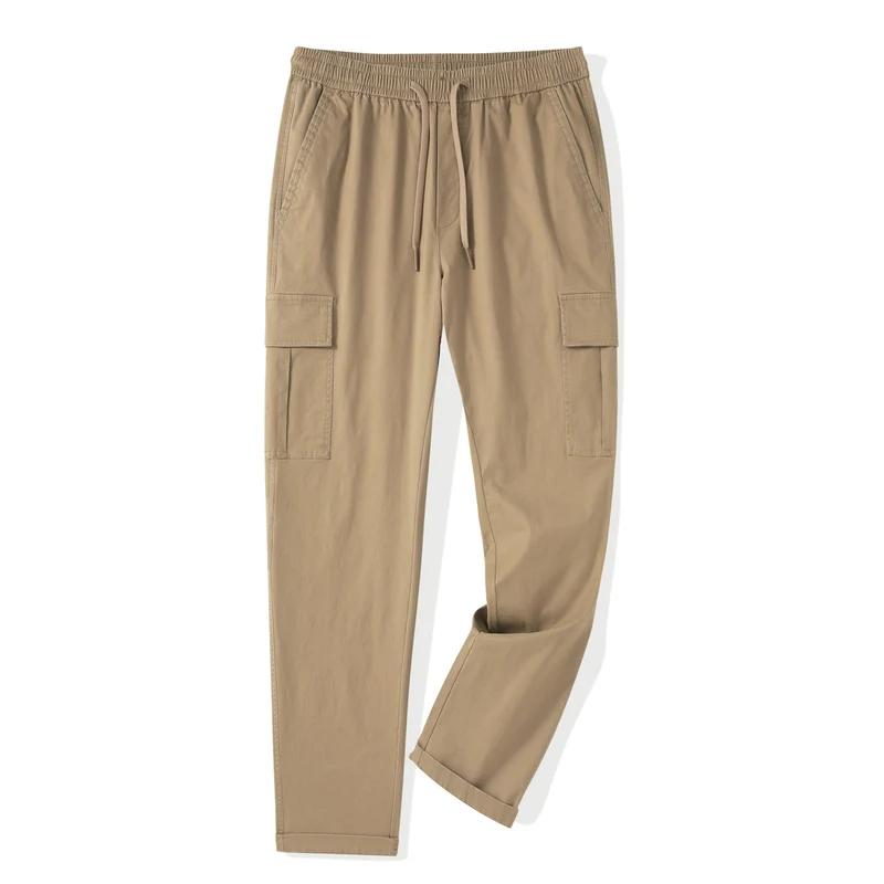 Herren Cargo-Jogginghose mit elastischem Bund, Kordelzug und aufgesetzten Klappentaschen Drune