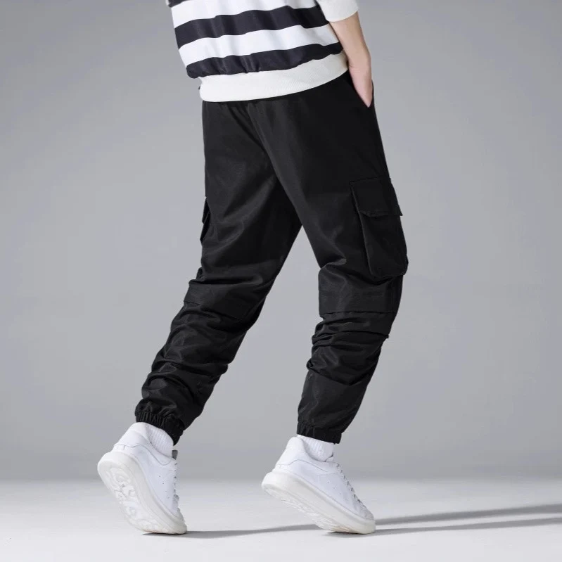 Herren Cargo-Jogginghose mit elastischem Bund, Kordelzug & Multifunktionstaschen Drune