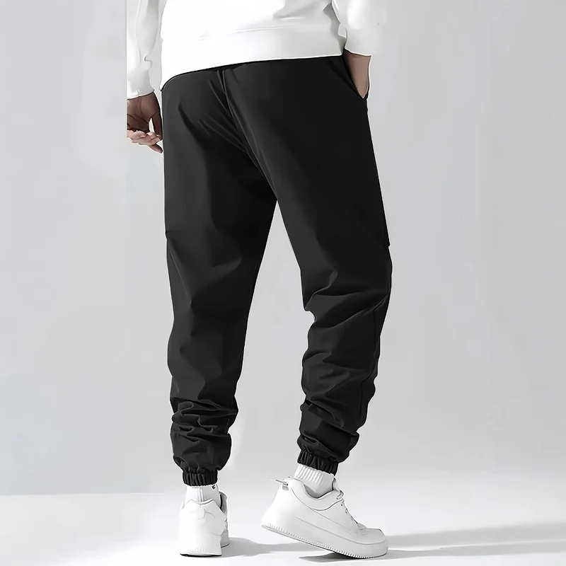 Herren Cargo-Jogginghose mit elastischem Bund, Cargo‑Taschen & Kordelzug Drune