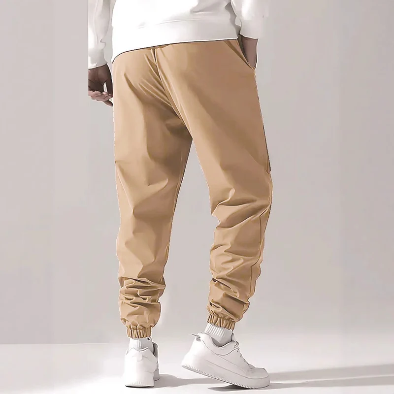 Herren Cargo-Jogginghose mit elastischem Bund, Cargo‑Taschen & Kordelzug Drune