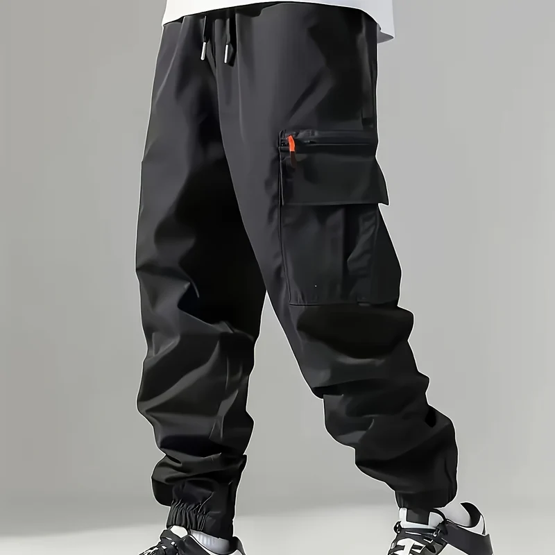 Herren Cargo-Jogginghose im Utility‑Style mit versiegelter Reißverschlusstasche & elastischen Beinbündchen Drune