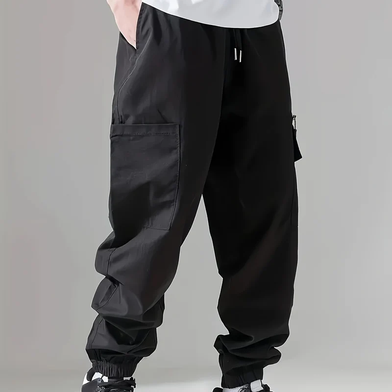 Herren Cargo-Jogginghose im Utility‑Style mit versiegelter Reißverschlusstasche & elastischen Beinbündchen Drune