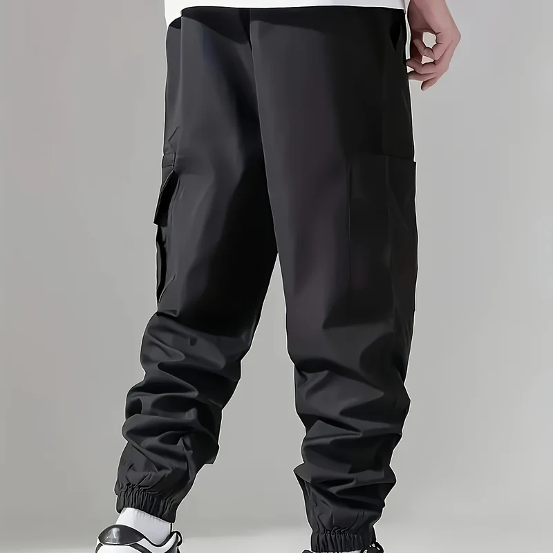 Herren Cargo-Jogginghose im Utility‑Style mit versiegelter Reißverschlusstasche & elastischen Beinbündchen Drune