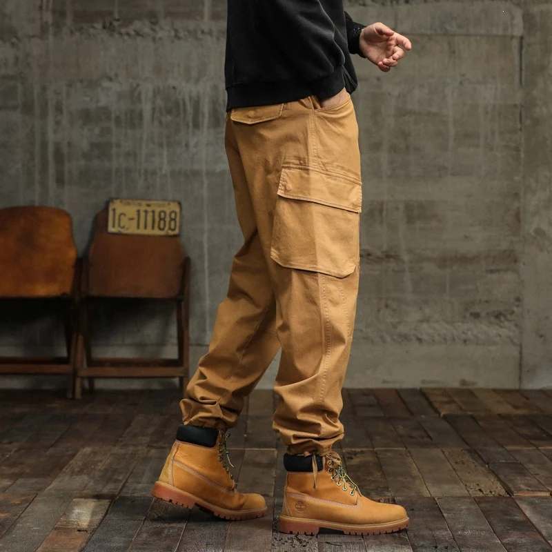 Herren Cargo-Joggerhose mit Utility-Taschen und elastischen Bündchen Drune