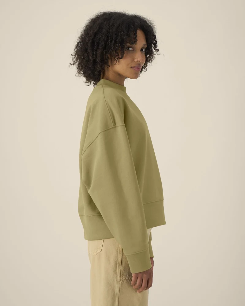 Sweatshirt Boxy aus Bio-Baumwolle Stanley/Stella zum Personalisieren